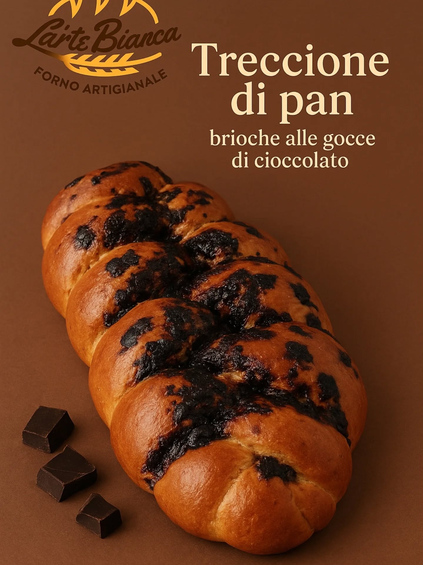 Treccione con gocce di cioccolato Image